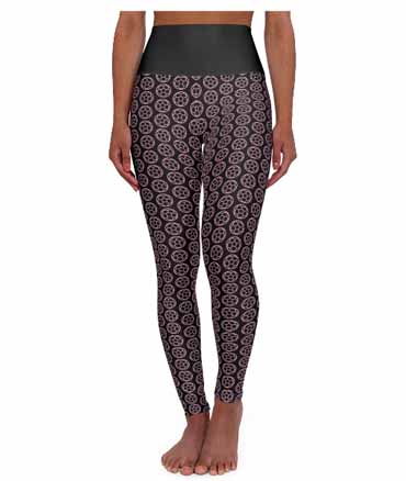 ChainZd Soccer Ball High Waisted Yoga Leggings